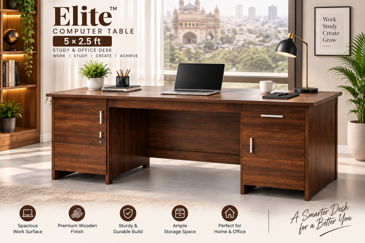 Elite computer table 5x2.5 ft office desk in a home office, Hyderabad