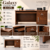 Galaxy computer table 4x2 ft study desk features and storage drawers