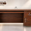 Galaxy office table 4x2 ft dimensions diagram in feet and inches