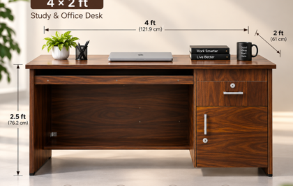 Galaxy computer table 4x2 ft office desk for dual monitors, Hyderabad