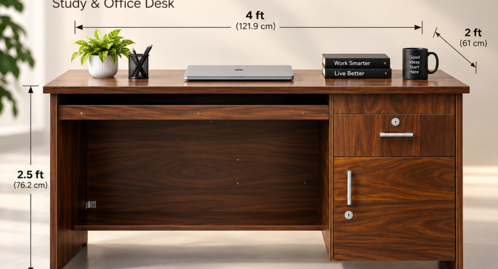 Galaxy computer table 4x2 ft office desk for dual monitors, Hyderabad