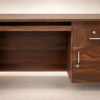 Star study table 3x1.5 ft rear view showing engineered wood back panel