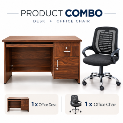 Student Starter Combo | Star 3x1.5 ft Table + Mesh Office Chair